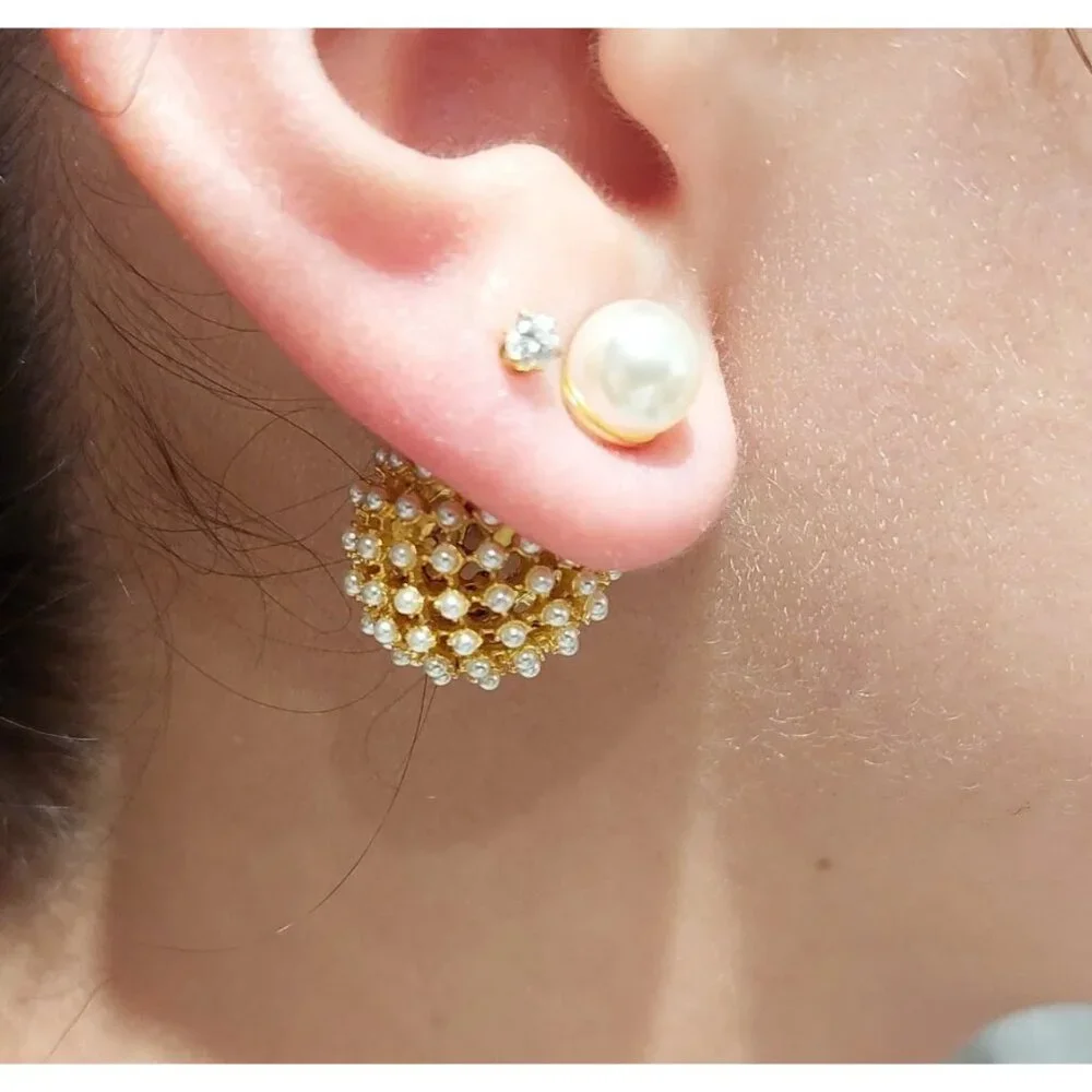 Authentic gold Dior earrings - Picture 2 of 6